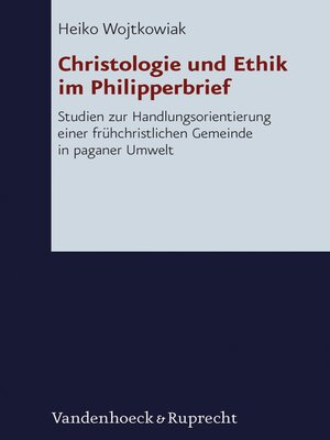 cover image of Christologie und Ethik im Philipperbrief